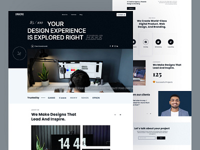 Creative Studio Design Agency Website 2022 ui design colorful ui design design landing page ui ui design 2022 ui resources 2022 uihut uiux design uiux design agency web template website design