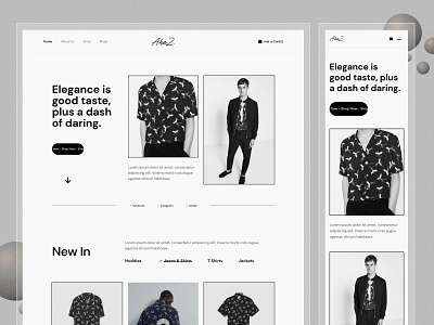 Fashion Website Design - Ahaz fashion web design landing page fashion website design figma fashion design landing page uiux design website design