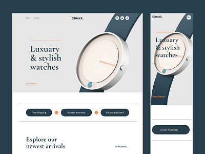 Single Product Website ~ ClockX