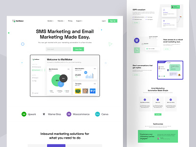 Email Marketing Website Design - MailMaker