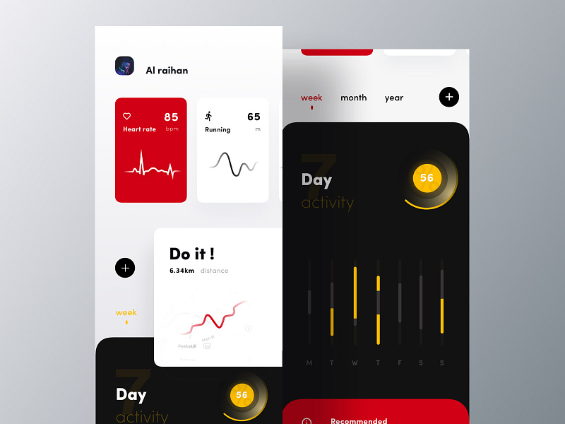 Gym App designs themes templates and downloadable graphic elements on