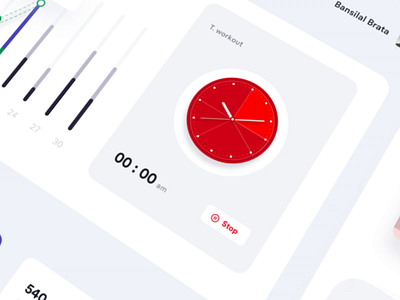 Fitness Activity Dashboard analytics dashboard animated animated gif animation animation 2d clock dashboard ui dashboard ui animation fitnessapp fitnessweb gymweb luova studio mobile ui redesign trendydashboard uidesign uiuxdesign uxdesign webapplication webui