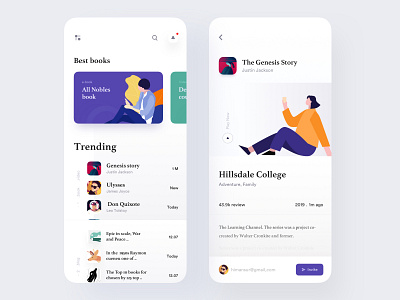 Book Reading app by Mansurul Haque for UIHUT - UI UX Design Agency on ...