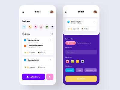 Healthcare app design