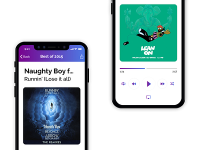 Music App - iOS app design interface ios music player sketch ui user