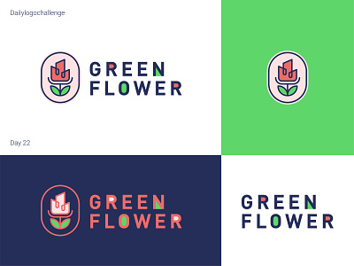Green Flower logo