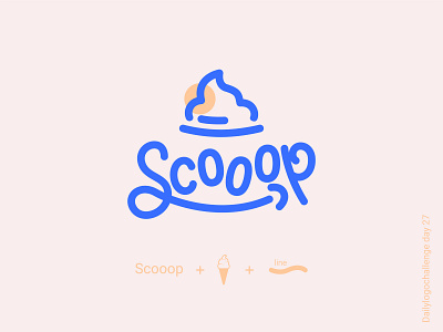 Scooop logo dailylogo dailylogochallenge design graphic illustration illustrator logo logodesign logotip typedesign typo vector