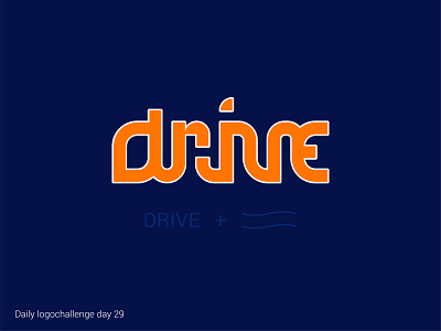 Drive logo dailylogochallenge design graphic illustrator logo typo vector