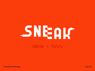 Sneak logo dailylogo dailylogochallenge design graphic illustration illustrator logo typedesign typo vector