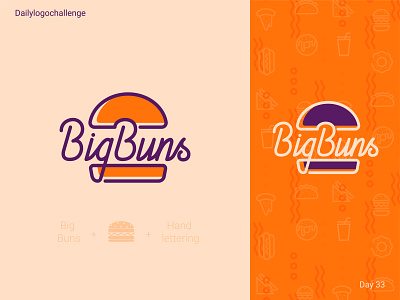 Big Buns logo branding createlogo dailylogo dailylogochallenge design graphic illustration illustrator logo logotipo logotype procreate typedesign typo vector