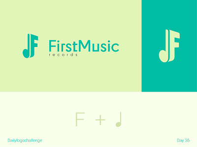 First music logo dailylogo dailylogochallenge design graphic illustration illustrator logo logodesign logotype procreate typedesign typo vector