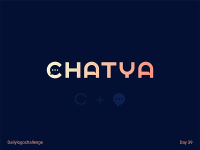 Chatya logo dailylogo dailylogochallenge design graphic illustrator logo logotype typedesign typo vector