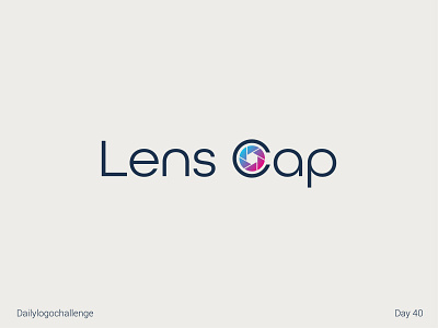 Lenscap logo dailylogo dailylogochallenge design graphic illustration illustrator logo logotype typelogo typo vector