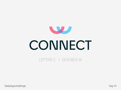 Connect logo dailylogochallenge daolylogo design graphic illustration illustrator logo logosketch typo vector