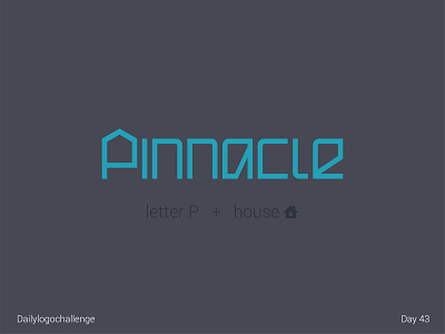 Pinnacle logo dailylogo dailylogochallenge design graphic illustrator logo logodesign logotype typedesign typo vector