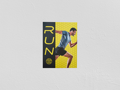 Gym Running Poster Print branding design fitness graphic gym illustrator pattern photoshop poster print print design printing running training