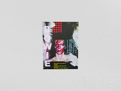 David Bowie Poster Print art david bowie design graphic design music photoshop poster poster art print print design printing typography