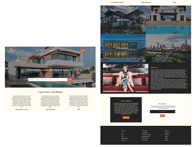 Luxury Realty Landing Page figma landing page luxury realty website ui ui design visual design web design website