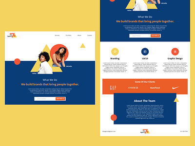 The Agency Landing Page abstract branding design figma graphic design landing page portfolio ui web design website