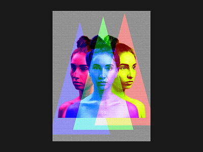 Abstract Poster Experiment branding design photoshop poster poster art woman