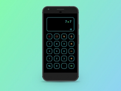 Calculator Concept adobexd calculator design math numbers ui ux