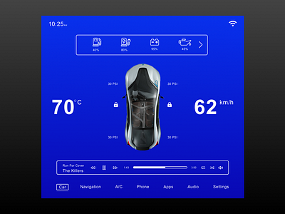 Car UI auto branding car car ui design sketch app ui ux vehicle