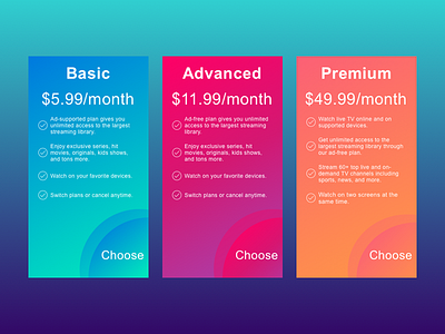 Pricing Options branding design pricing guide pricing plans sketch app ui ux web