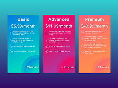 Pricing Options