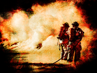 fire fighter composite composite filters fire fighters graphic design layer styles layers photo photoshop