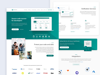 Codekeeper landing page desktop landing landing page redesign tech ui ux website