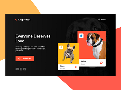 Dog Match aminal dog love tinder