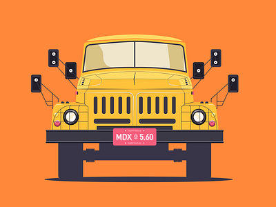 car-yellow design illustration