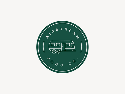 Secondary Logo: Airstream Food Co. icon logo logo logo design secondary logo sub logo