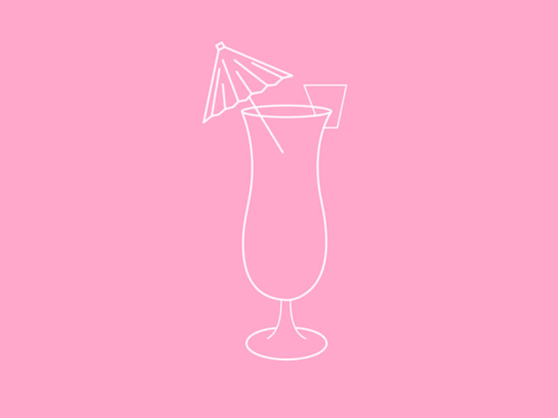 Trip Sips. cocktail cocktails drink illustration gif gif design illustration illustration design