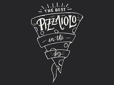 Pizzaiolo. hand lettering hand made font pizza pizzaiolo