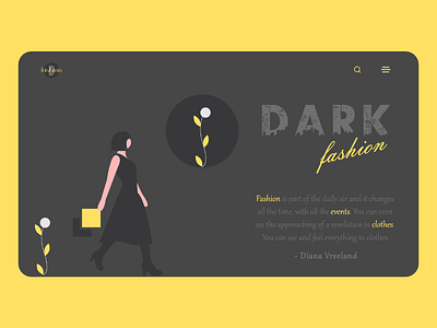 Dark Fashion design ui uidesign uiux uiuxdesign user experience user interface ux ux design web design