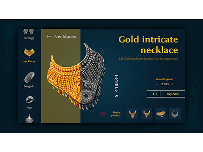 Jewellery product page