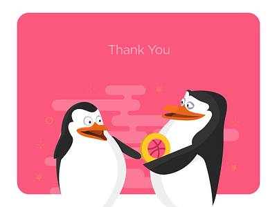 Thank You..!! First Dribbble Shot. design dribbble flat illustration minimal