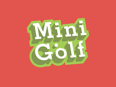 Mini Golf Event Logo