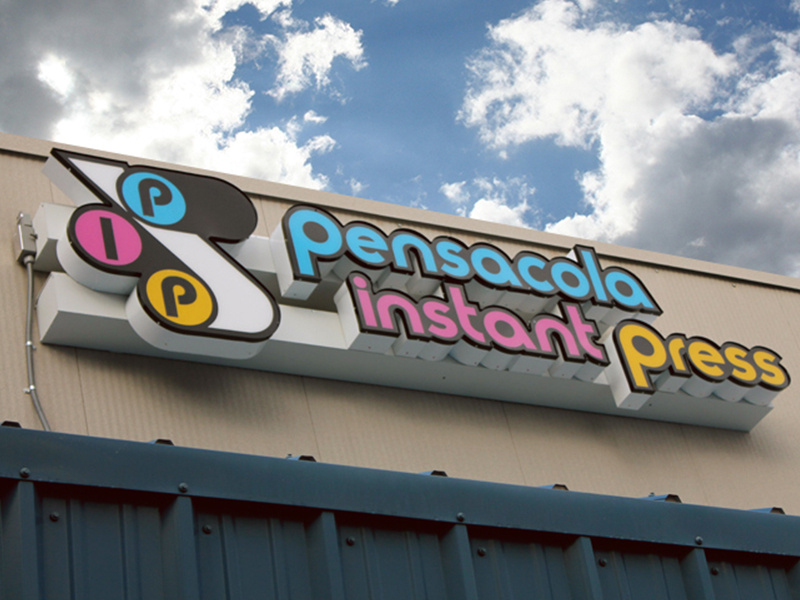 Print Shop Outdoor Sign graphic design outdoor sign signage local pensacola shop print