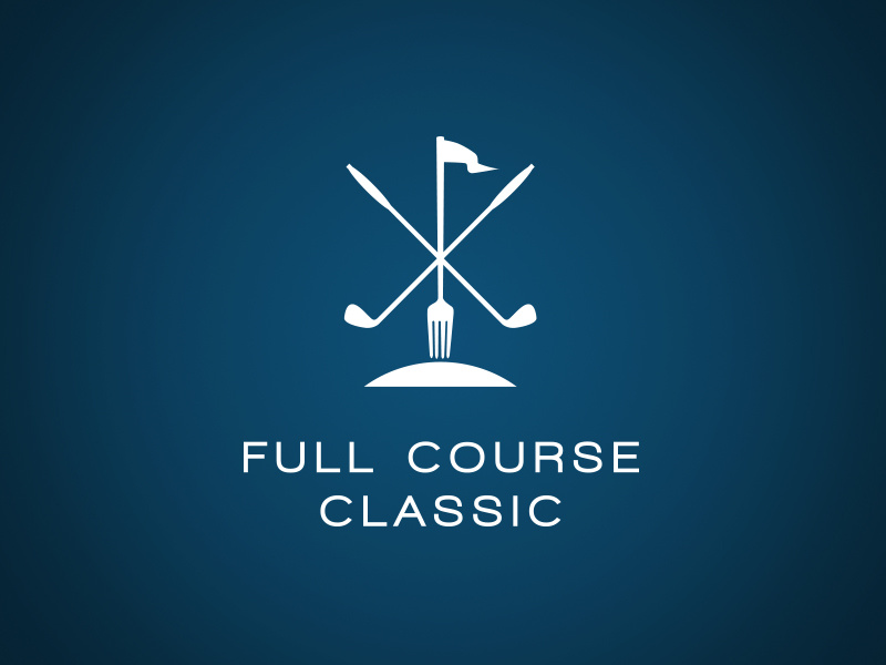 Golf Fundraiser Logo golfing event fundraiser hunger mound club fork golf