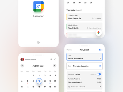 Google Calendar Redesign Concept calendar concept dailyui design figma googlecaledar graphic design redesign ui ui design uide uiux