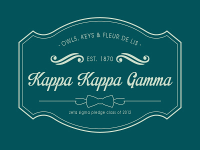 Kappa Kappa Gamma stamp clean kappa kkg sorority stamp