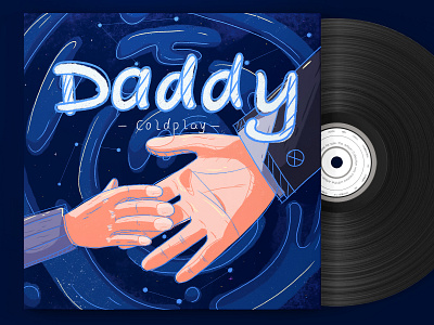 Daddy album amazing coldplay daddy dark design digitalart drawing hand illustration procreate sky