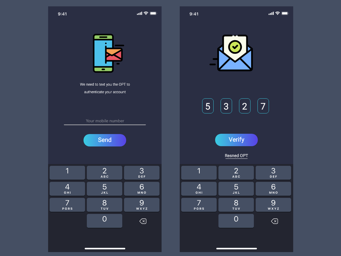 Verification Code by Mahdi carimi on Dribbble