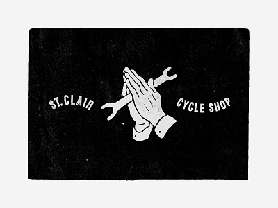 St. Clair Cycle Shop design illustration