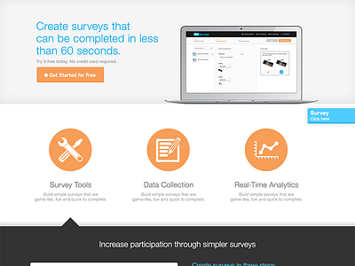 Survey Homepage flat homepage icons simple thin