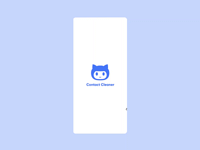 Contact Cleaner App adobe xd animation app app design cleaner contact contact cleaner design mobile design mobile ui ui ui animation ui design ui designer ui ux uidesign ux ux design video