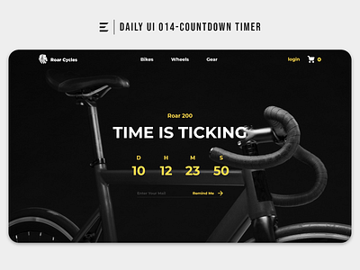 Daily UI 014 adobe xd bike daily ui challenge dailyui design ui design ux design webdesign website design