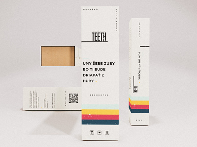 Toothbrush package dentist design logo package packagedesign packaging retro retro style toothbrush